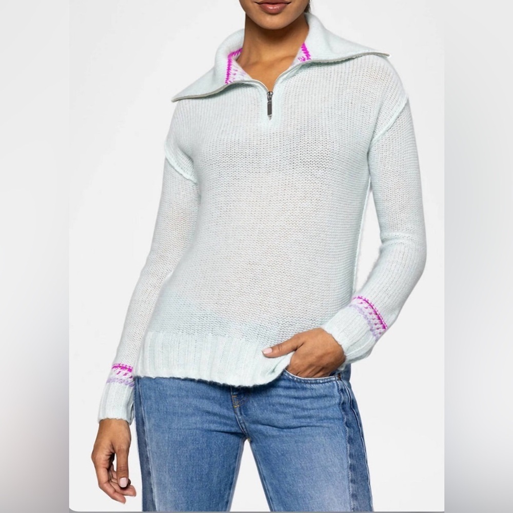 LISA TODD Sm 100% CASHMERE OLD MONEY ELEVATED BASICS Fisherman Capsule Sweater